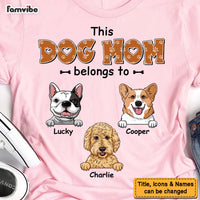 Personalized This Dog Mom Belongs To Shirt - Hoodie - Sweatshirt 23736 thumb 1