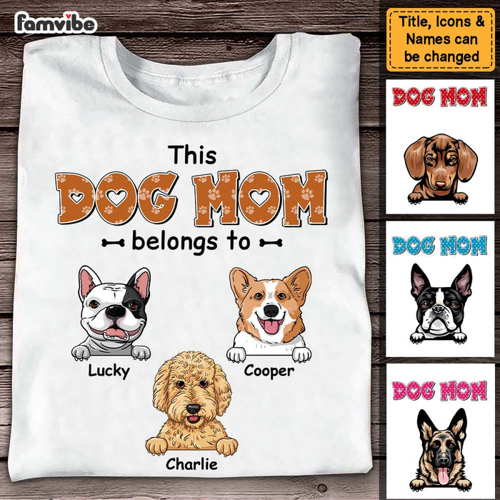 Personalized This Dog Mom Belongs To Shirt - Hoodie - Sweatshirt 23736 1