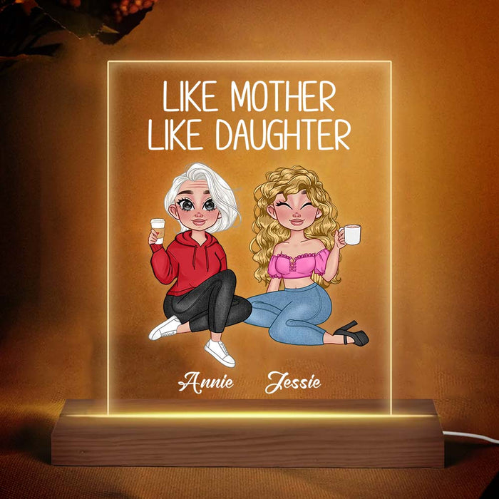 Personalized Like Mother Like Daughter Plaque LED Lamp Night Light 23744 1