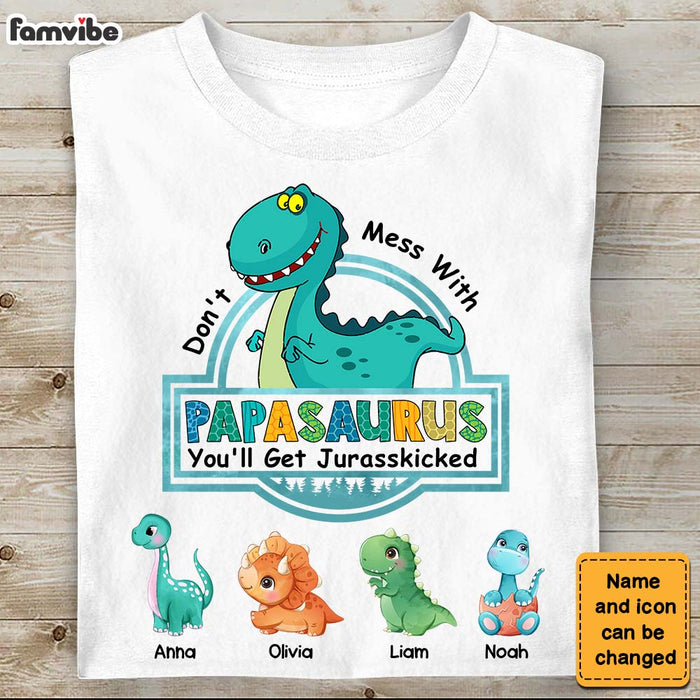 Personalized Gift For Papasaurus Shirt - Hoodie - Sweatshirt 23749 1