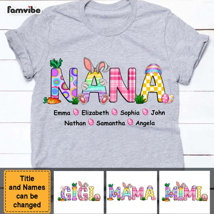 Personalized Grandma Easter Bunny Shirt - Hoodie - Sweatshirt 23750 1