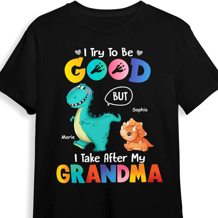 Personalized Gift I try To Be Good But I Take After My Grandma Shirt - Hoodie - Sweatshirt 23751 1