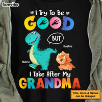 Personalized Gift I try To Be Good But I Take After My Grandma Shirt - Hoodie - Sweatshirt 23751 thumb 1