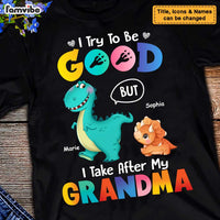 Personalized Gift I try To Be Good But I Take After My Grandma Shirt - Hoodie - Sweatshirt 23751 thumb 1