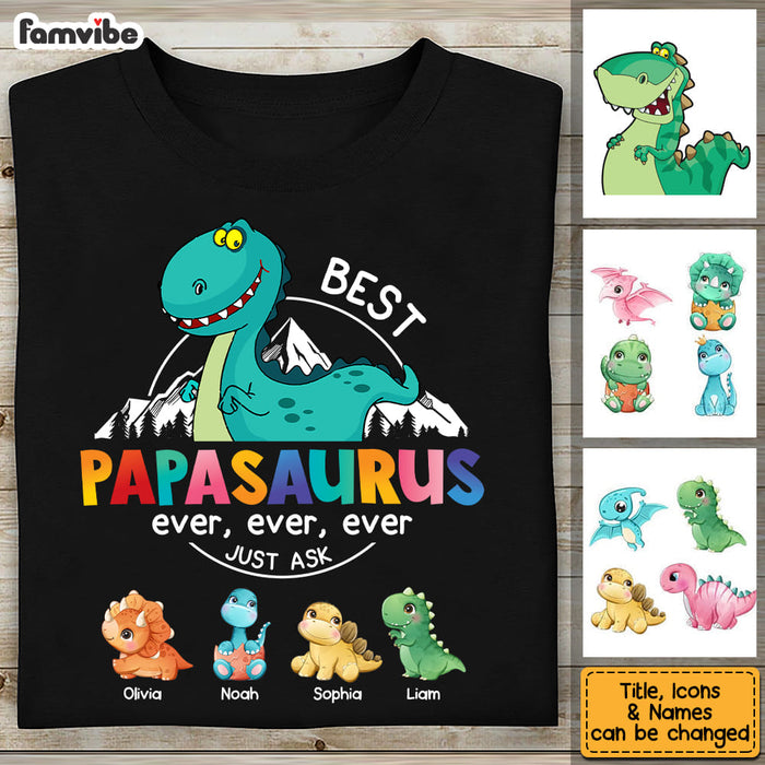Personalized Gift For Papasaurus Shirt - Hoodie - Sweatshirt 23752 1