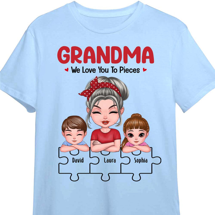 Personalized Gift For Grandma We Love You To Pieces Shirt - Hoodie - Sweatshirt 23753 1
