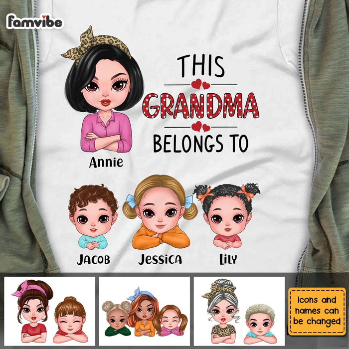 Personalized This Grandma Belongs To Shirt - Hoodie - Sweatshirt 23755 1