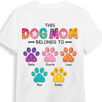 Personalized Colorful Flower This Dog Mom Belongs To Shirt - Hoodie - Sweatshirt 23757 thumb 1
