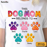 Personalized Colorful Flower This Dog Mom Belongs To Shirt - Hoodie - Sweatshirt 23757 thumb 1