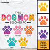 Personalized Colorful Flower This Dog Mom Belongs To Shirt - Hoodie - Sweatshirt 23757 1
