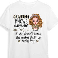 Personalized Grandma Knows Everything Shirt - Hoodie - Sweatshirt 23758 thumb 1