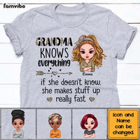 Personalized Grandma Knows Everything Shirt - Hoodie - Sweatshirt 23758 thumb 1