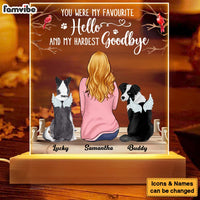Personalized Gift for Dog Mom You Were My Favourite Plaque LED Lamp Night Light 23759 thumb 1