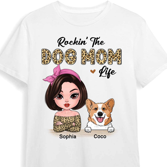 Personalized Rocking The Dog Mom Life Shirt - Hoodie - Sweatshirt 23763 1