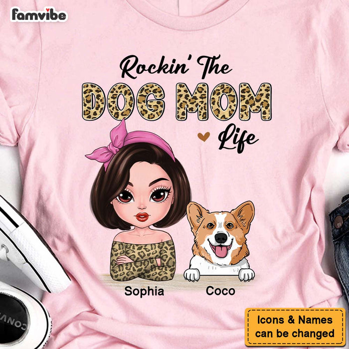 Personalized Rocking The Dog Mom Life Shirt - Hoodie - Sweatshirt 23763 1