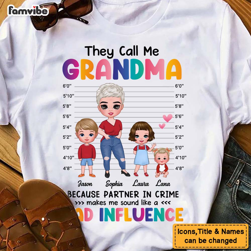 Personalized Gift They Call Me Grandma Shirt 23766 Primary Mockup