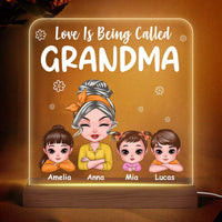Personalized Love Is Being Called Grandma Plaque LED Lamp Night Light 23781 thumb 1