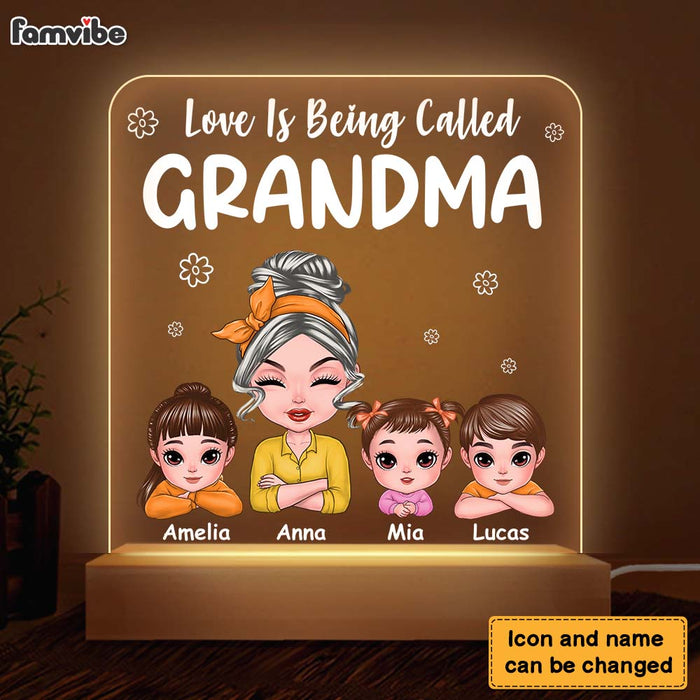 Personalized Love Is Being Called Grandma Plaque LED Lamp Night Light 23781 1