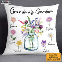 Personalized Grandma's Garden Pillow 23782 thumb 1