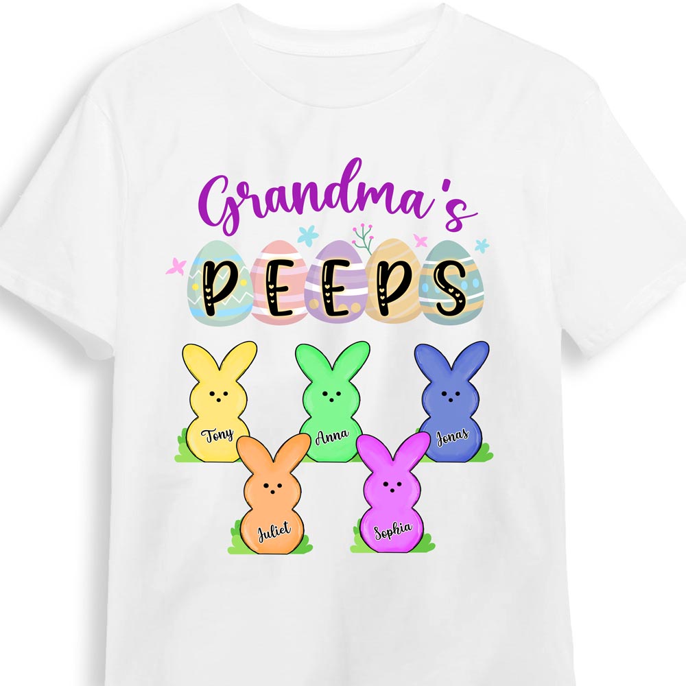 Personalized Grandma Easter Peeps Shirt 23784 Primary Mockup