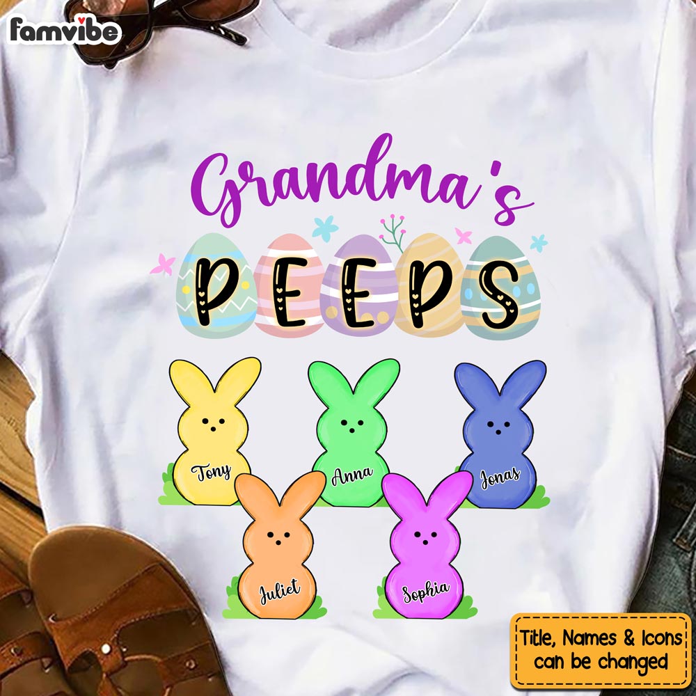 Personalized Grandma Easter Peeps Shirt 23784 Primary Mockup