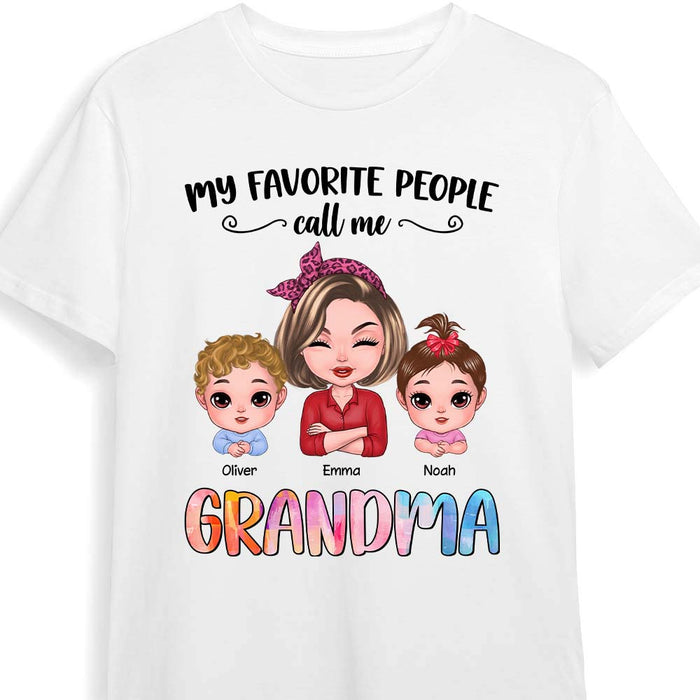 Personalized My Favorite People Call Me Grandma Shirt - Hoodie - Sweatshirt 23790 1
