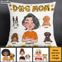 Personalized Gift For Dog Mom Sunflower Pillow 23793 thumb 1