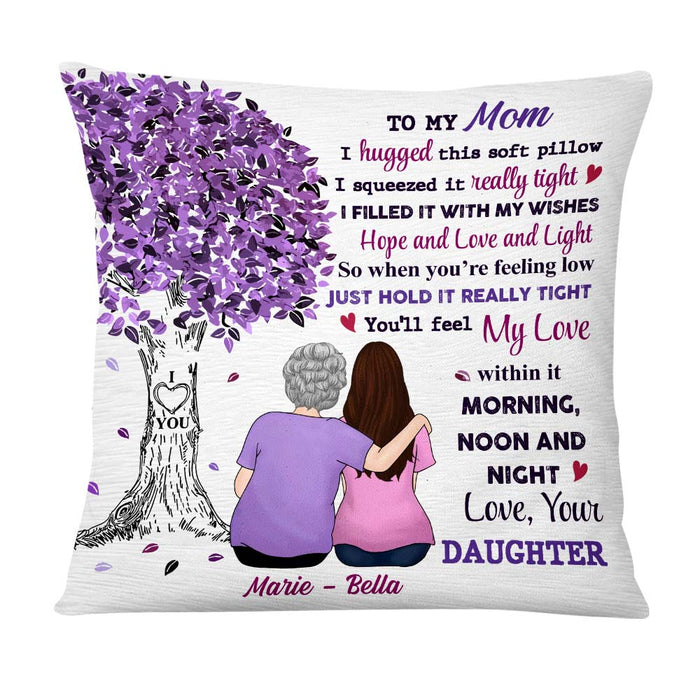 Personalized Mom Purple Tree Pillow 23797 1