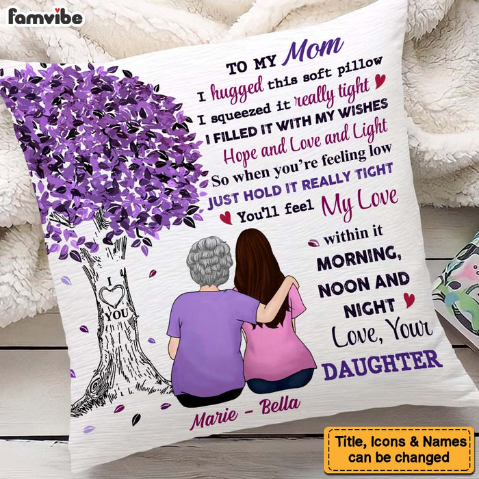 Personalized Mom Purple Tree Pillow 23797 1