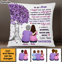 Personalized Mom Purple Tree Pillow 23797 thumb 1