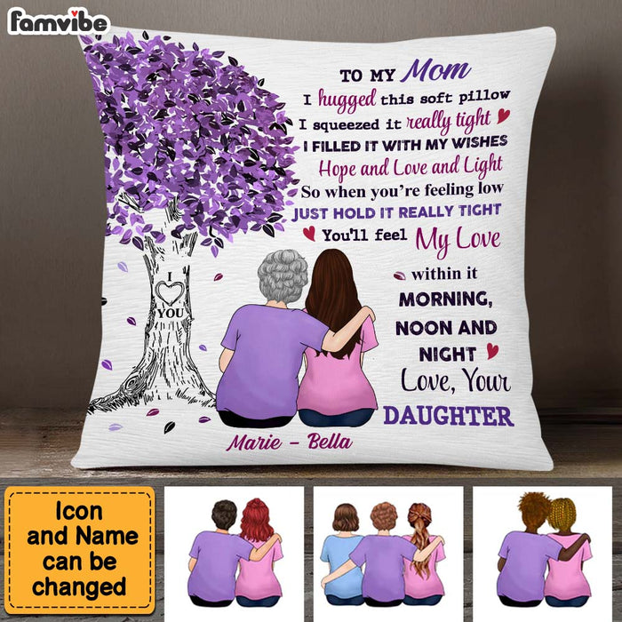 Personalized Mom Purple Tree Pillow 23797 1