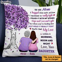 Personalized Mom Purple Tree Pillow 23797 thumb 1