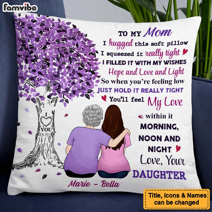 Personalized Mom Purple Tree Pillow 23797 1