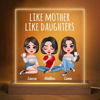 Personalized Like Mother Like Daughter Plaque LED Lamp Night Light 23799 thumb 1