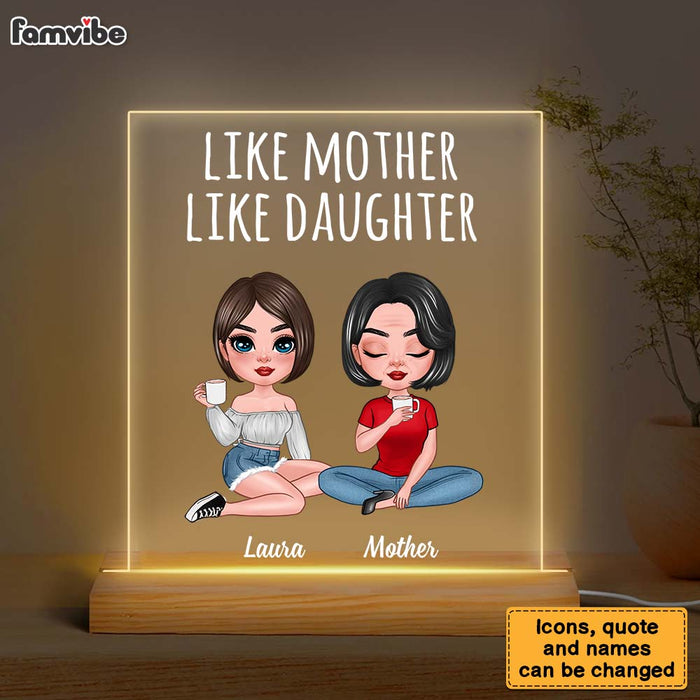 Personalized Like Mother Like Daughter Plaque LED Lamp Night Light 23799 1