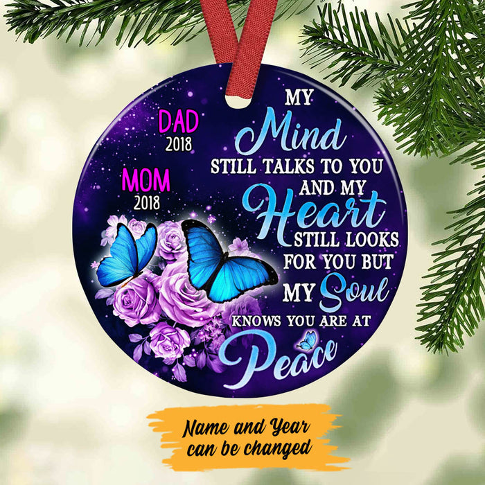 Personalized My Mind Still Rose Memorial Ornament OB263 30O60 1