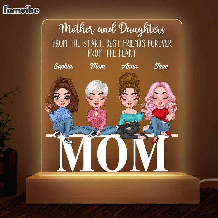 Personalized Mother And Daughter Friends Forever Plaque LED Lamp Night Light 23801 1