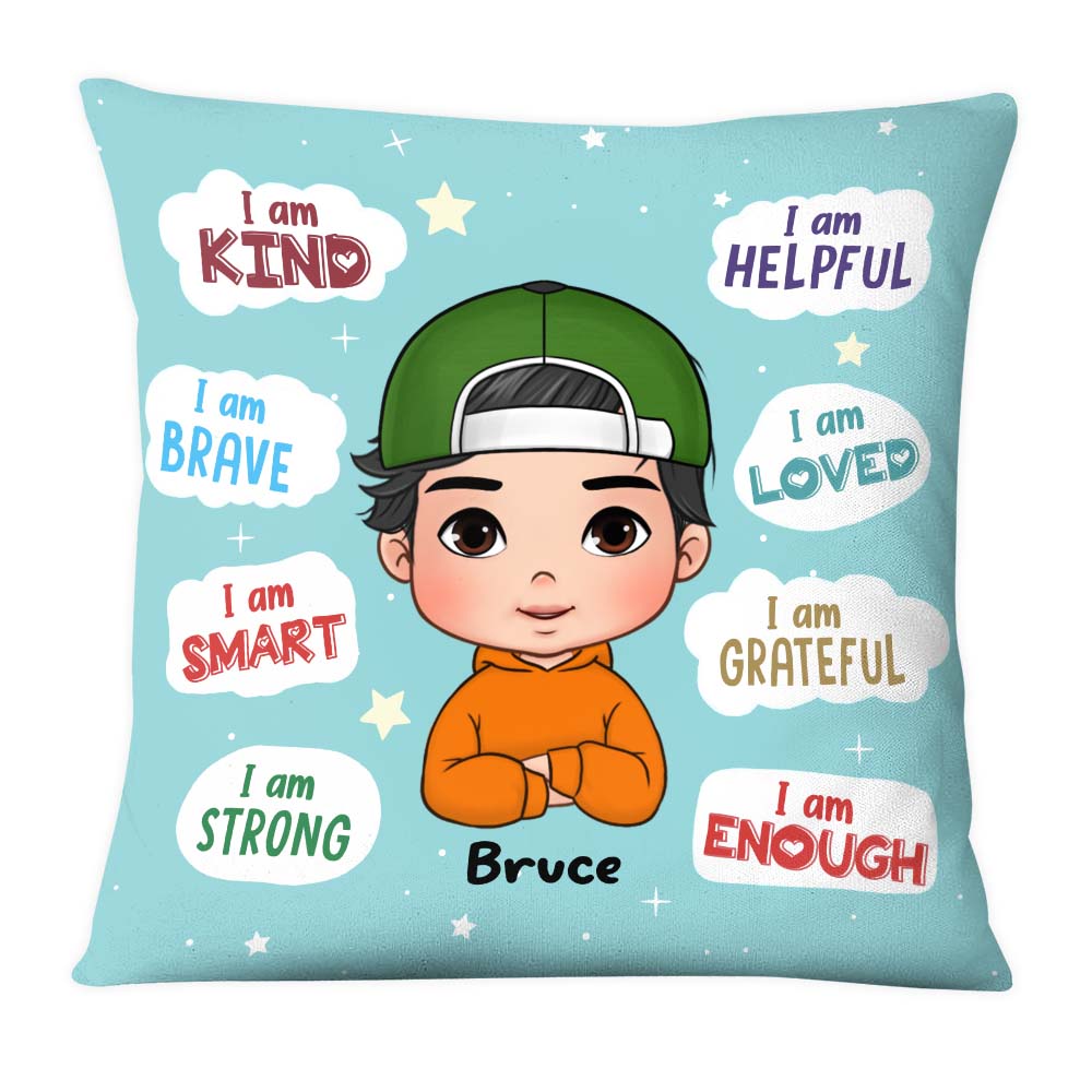 Personalized Gift For Grandson I Am Kind Pillow 23805 Primary Mockup