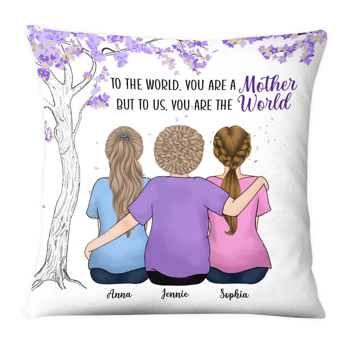 Personalized Mom You Are The World Pillow 23809 1