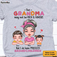 Personalized Gift This Grandma May Not Be Rich And Famous Shirt - Hoodie - Sweatshirt 23811 thumb 1