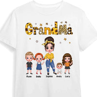 Personalized Gift Grandma And Grandchildren Yellow Pattern Shirt - Hoodie - Sweatshirt 23812 thumb 1