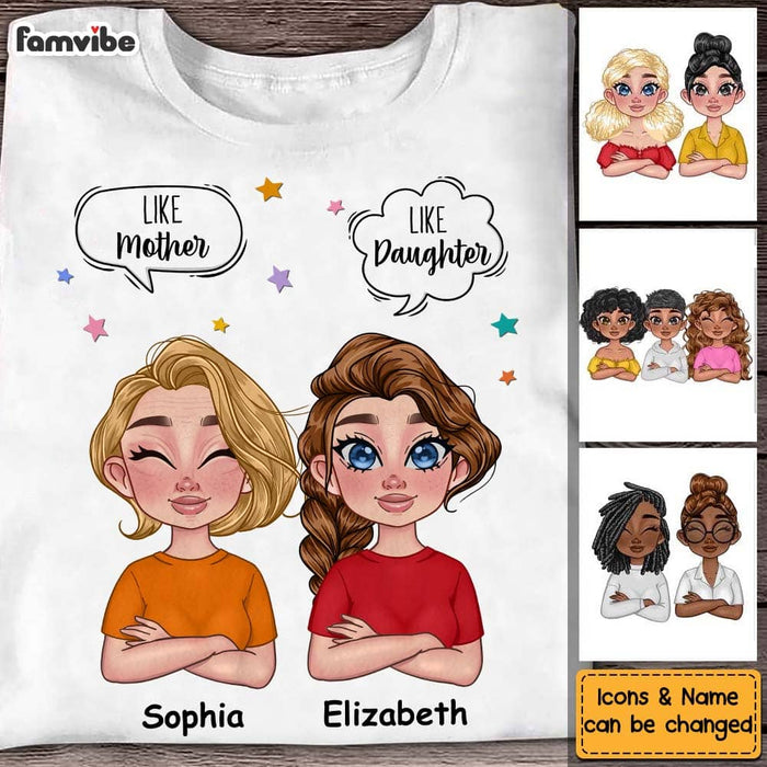Personalized Gift Like Mother Like Daughter Text Bubble Shirt - Hoodie - Sweatshirt 23814 1