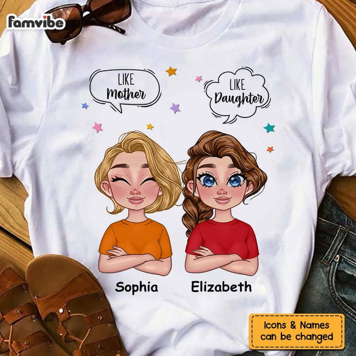 Personalized Gift Like Mother Like Daughter Text Bubble Shirt - Hoodie - Sweatshirt 23814 1