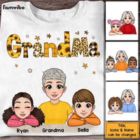 Personalized Gift Grandma And Grandchildren Yellow Pattern Shirt - Hoodie - Sweatshirt 23815 thumb 1
