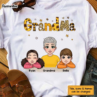 Personalized Gift Grandma And Grandchildren Yellow Pattern Shirt - Hoodie - Sweatshirt 23815 thumb 1