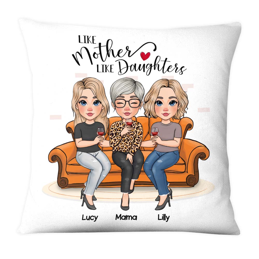 Personalized Like Mother Like Daughters Pillow 23816 Primary Mockup