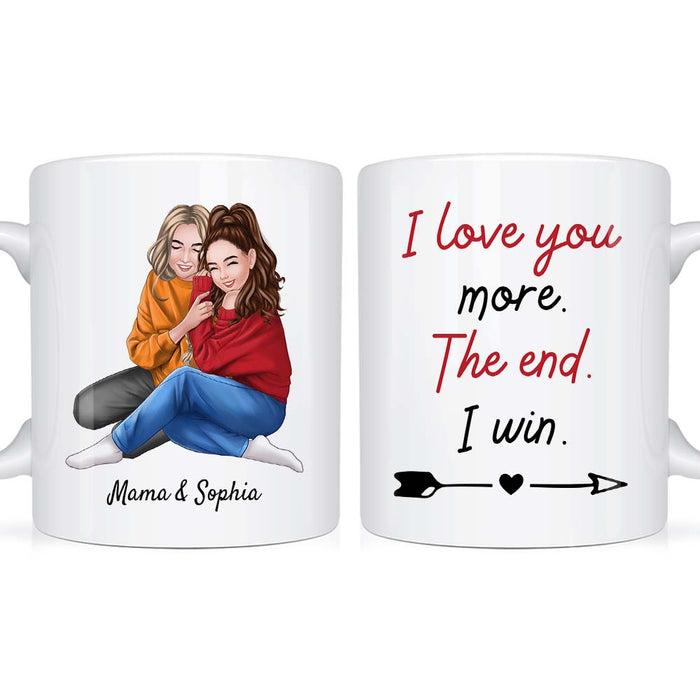 Personalized Daughter Gift To Mom I Love You More Mug 23819 1