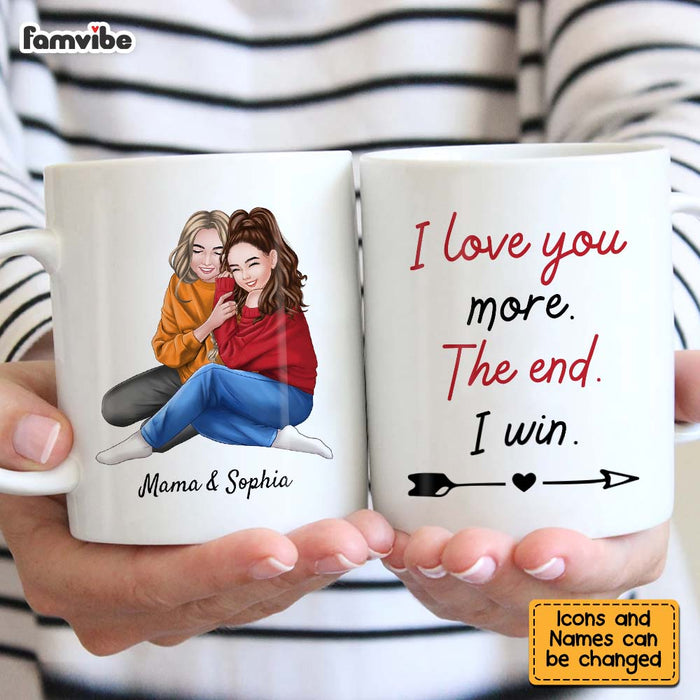 Personalized Daughter Gift To Mom I Love You More Mug 23819 1