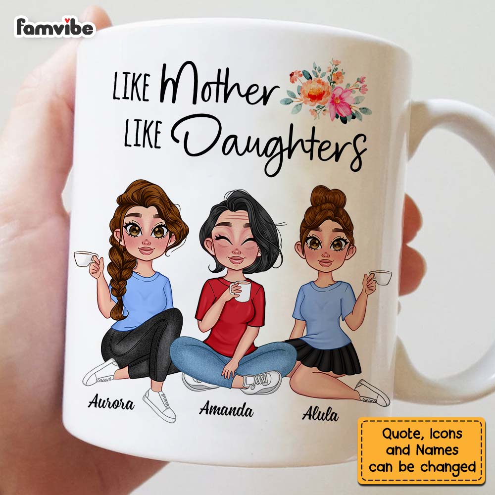 Personalized Like Mother Like Daughter Mug 23820 Primary Mockup