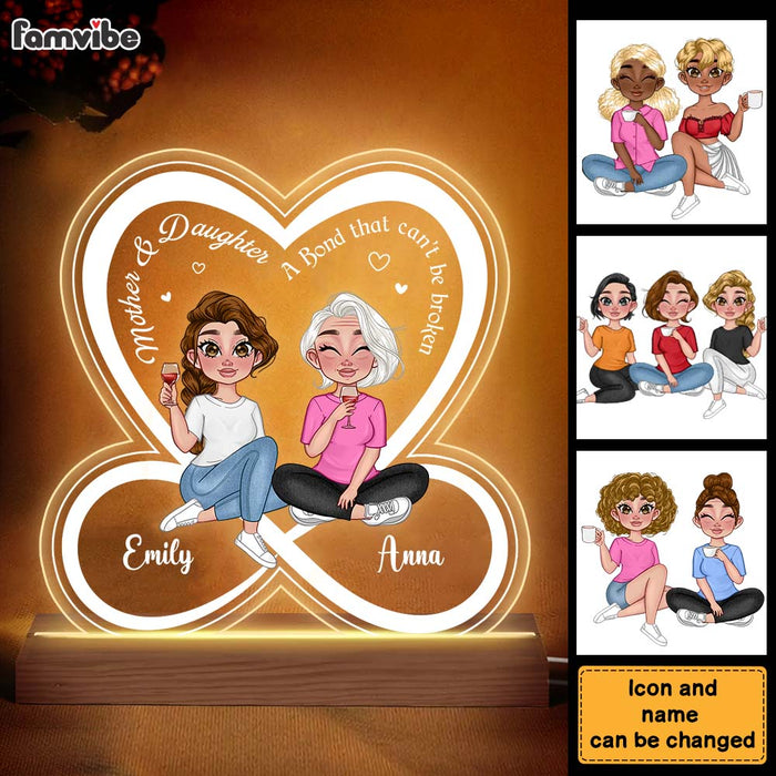 Personalized Like Mother Like Daughter Plaque LED Lamp Night Light 23821 1